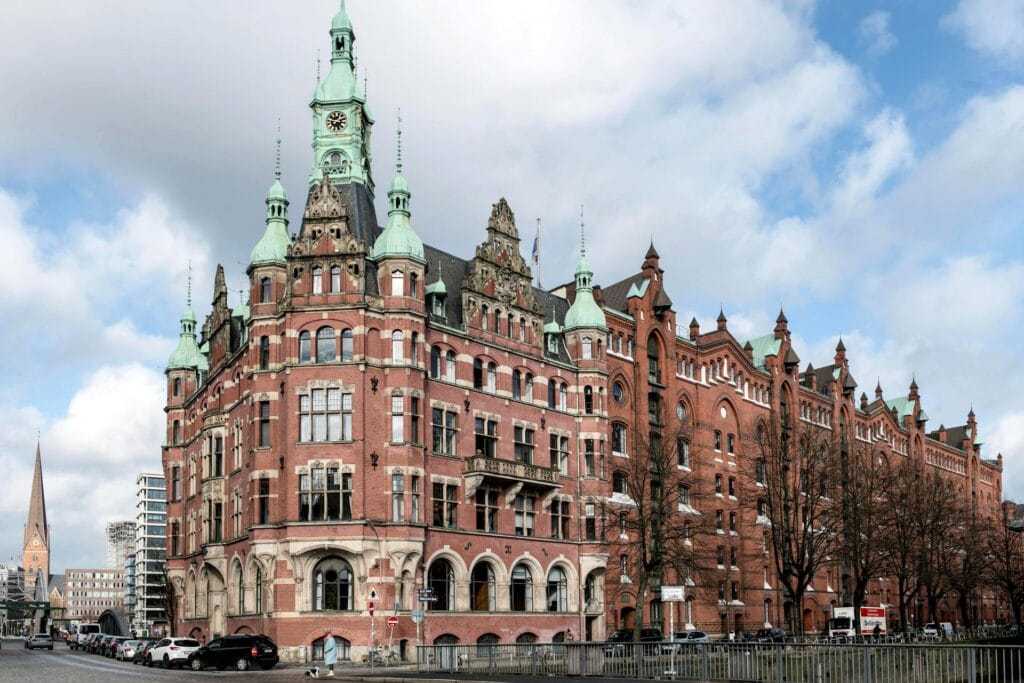 History of Speicherstadt and Kontorhaus District with Chilehaus