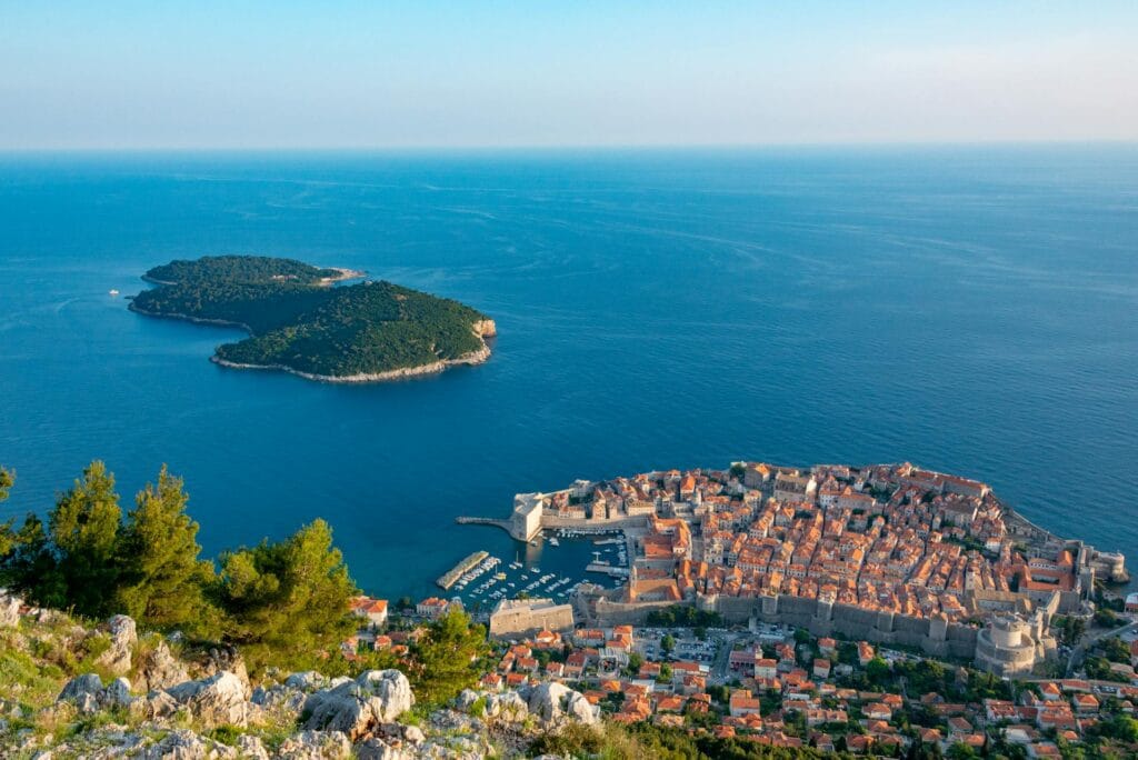 Location of Dubrovnik