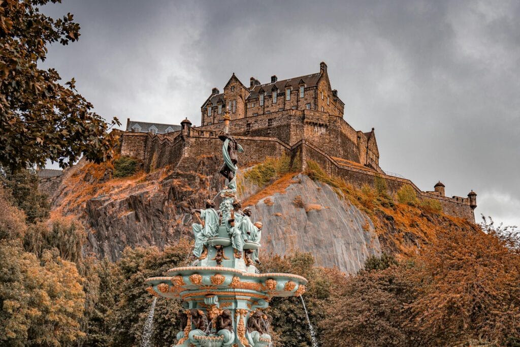 Castle of Edinburgh in Old Town