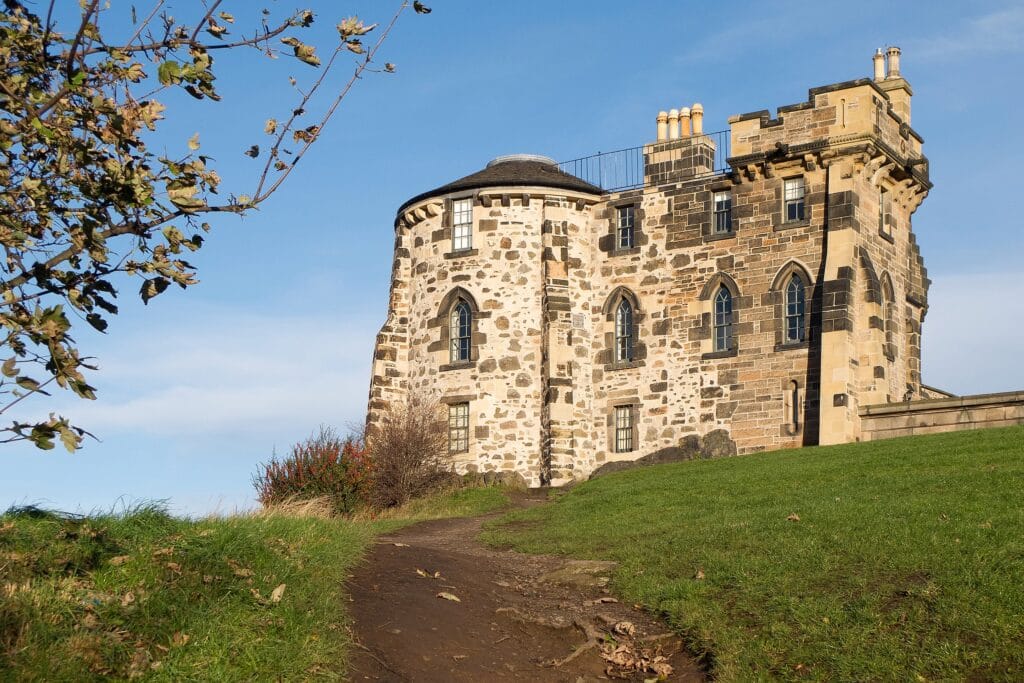 Gothic Tower City Observatory of Edinburgh, Scotland
