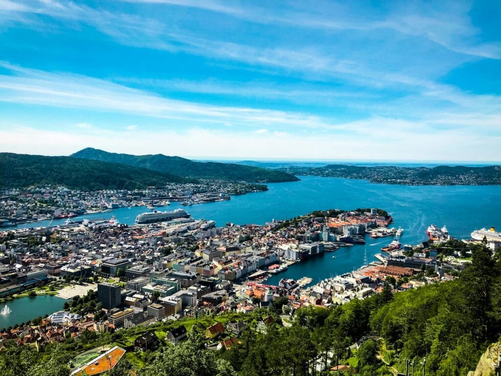 Location of Bryggen(Bergen)